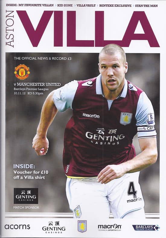 Aston Villa FC v Manchester United FC